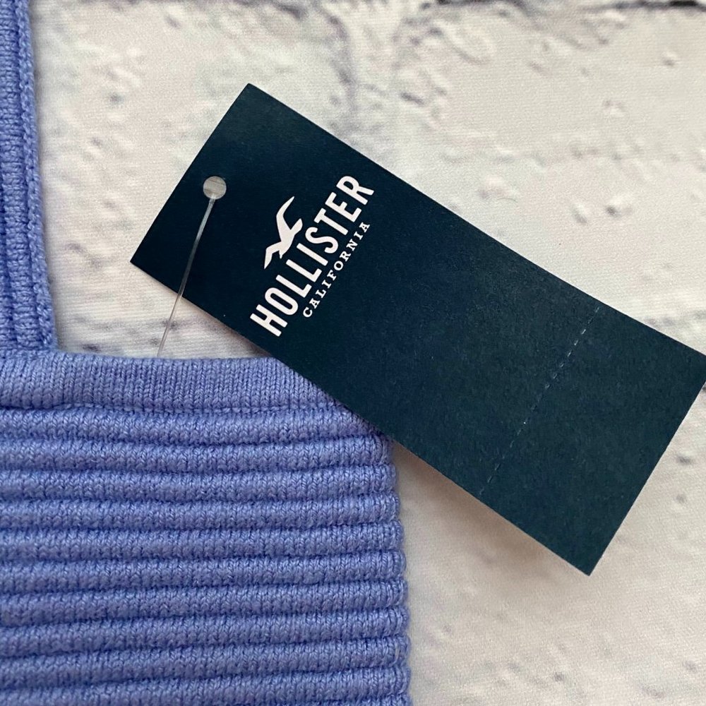 Hollister Ribbed Square-Neck Crop Tank - Picture 5 of 8